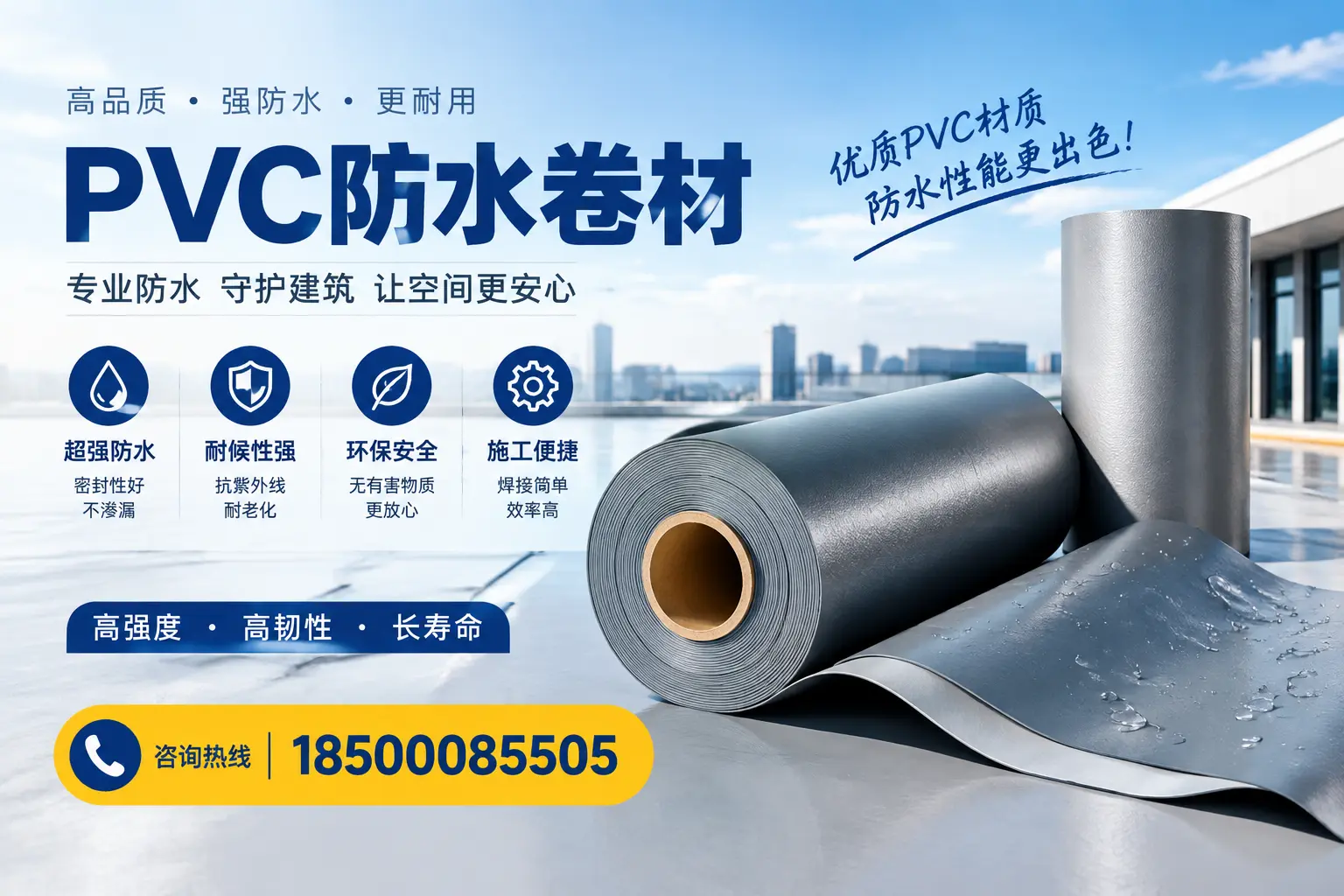 如何判断PVC防水卷材的质量优劣？赤峰选购技巧